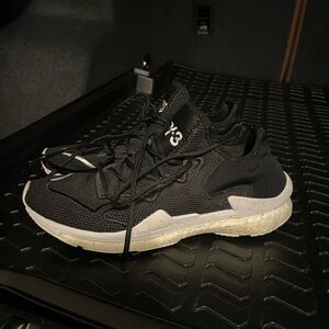 Y-3 Black and White Athletic Sneakers